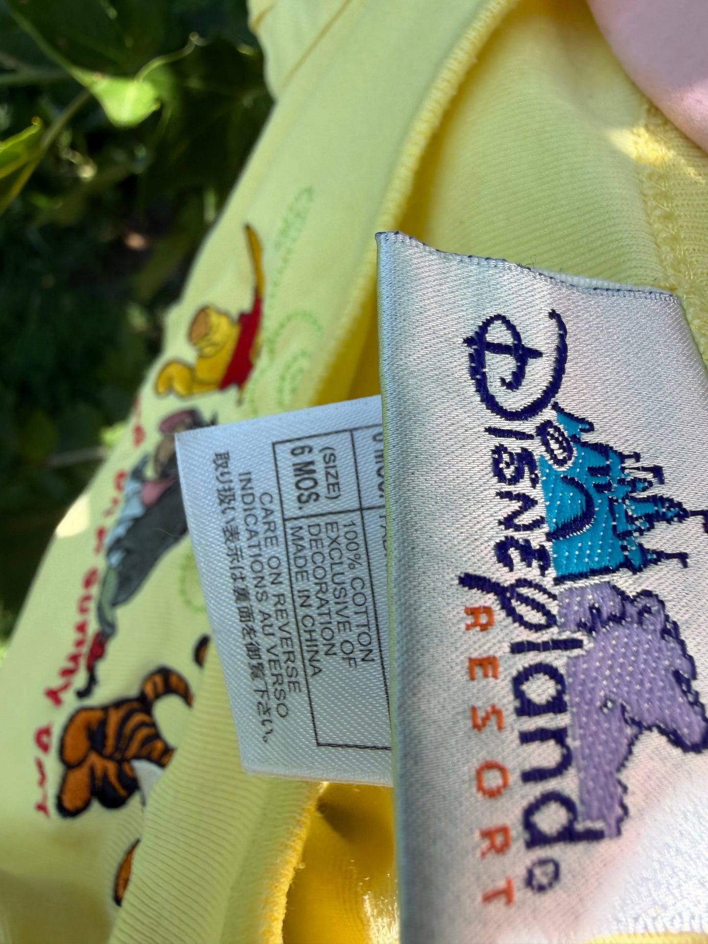 disneyland Pooh bodysuit 6m