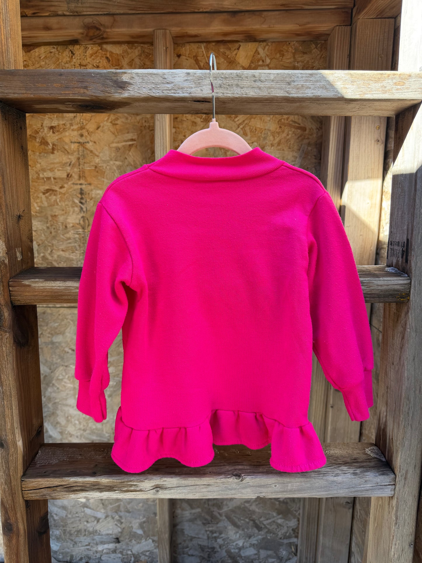 hot pink Belle sweatshirt 4T