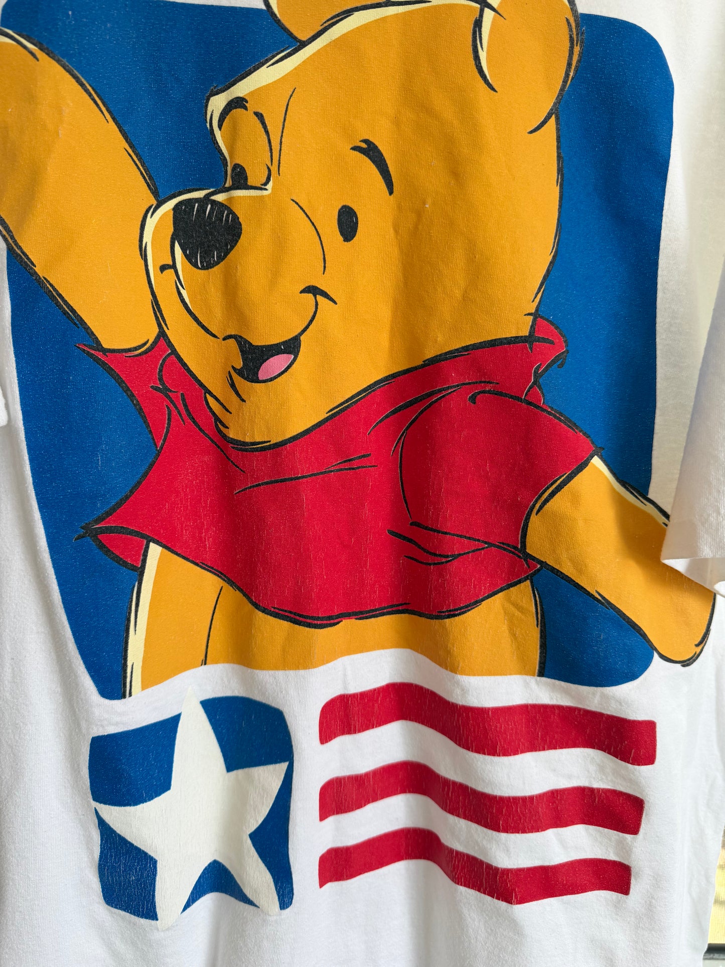 US flag pooh tee adults XL