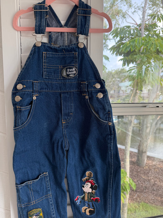 camp mickey overalls 3T