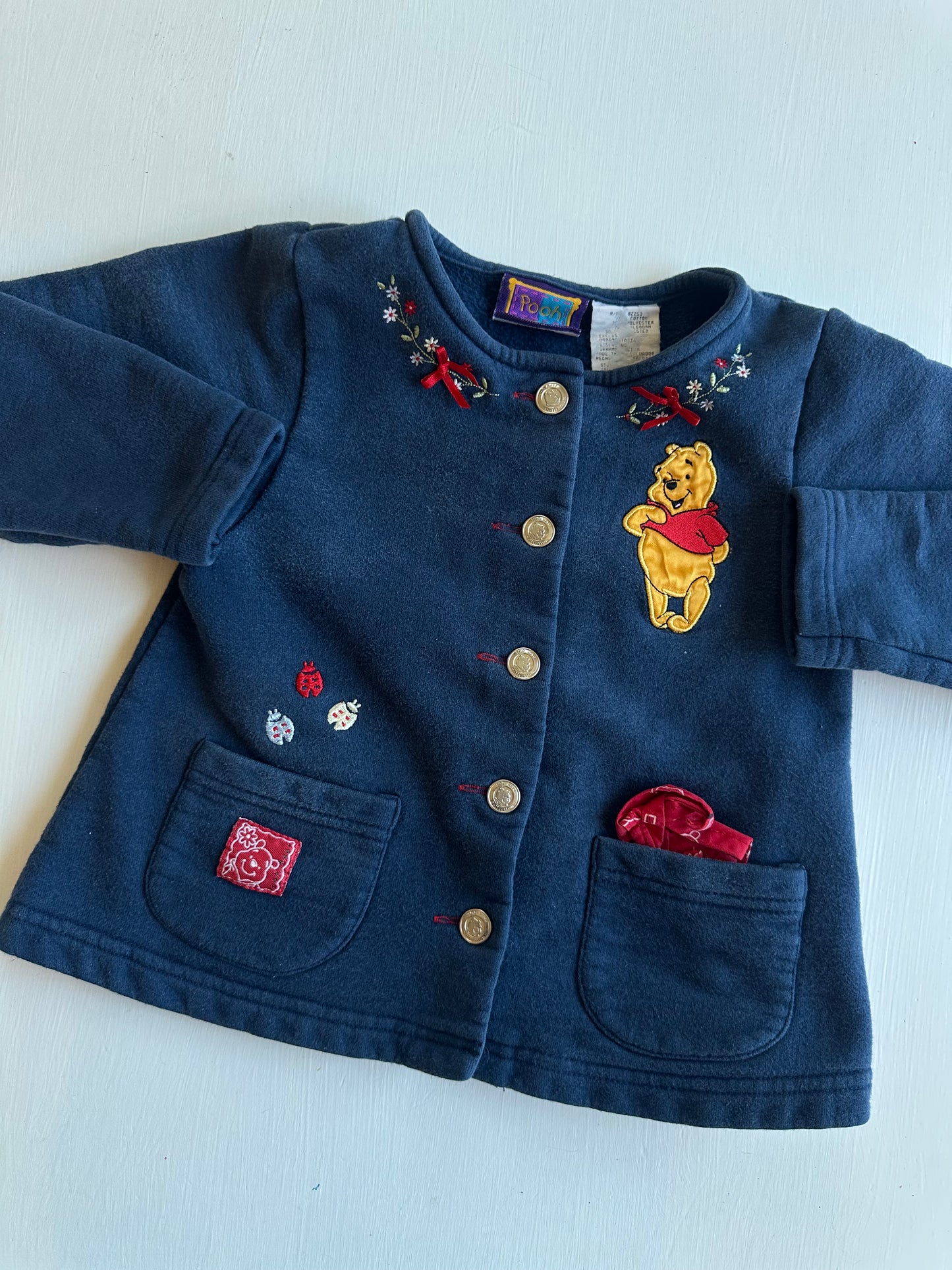 pooh cardigan/jacket size 5