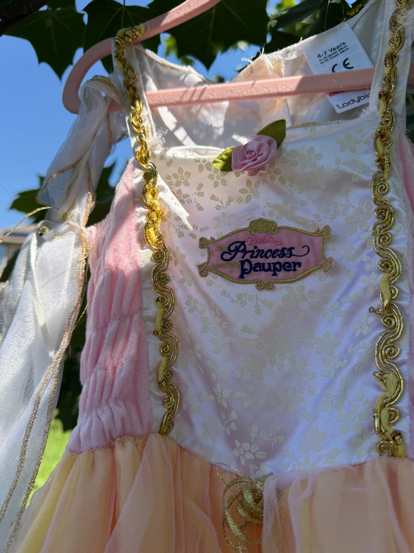 princess & pauper dress 4-7