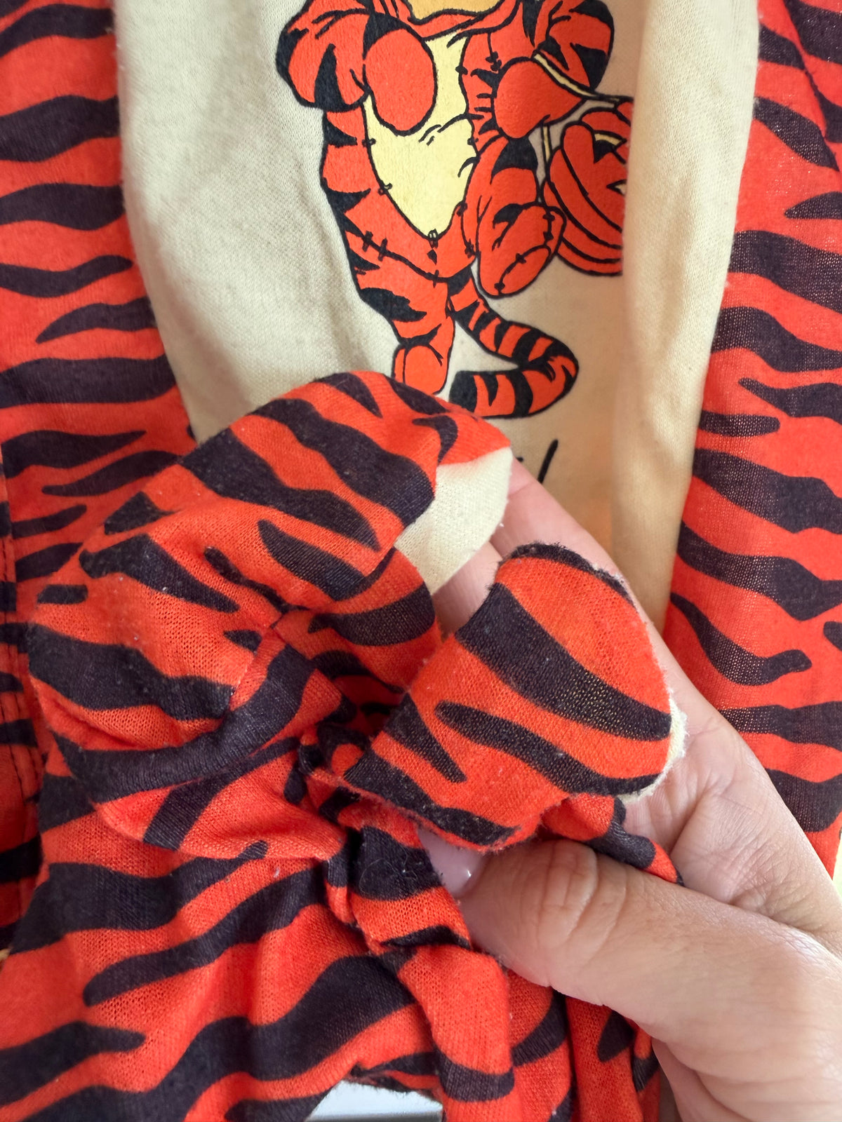 pooh “trick or treat” romper 6m