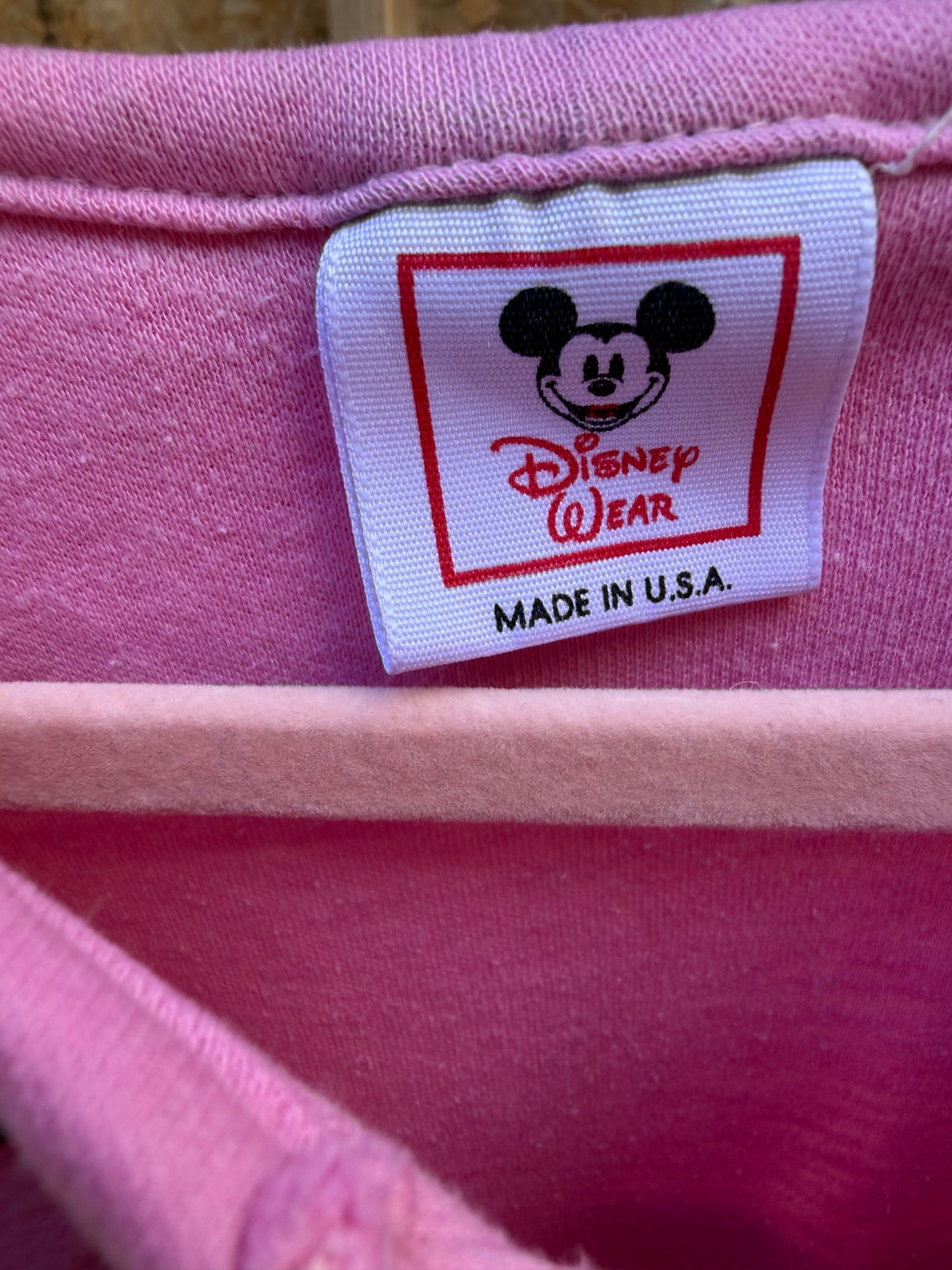 90s AOP Pooh peplum tee/dress 4T