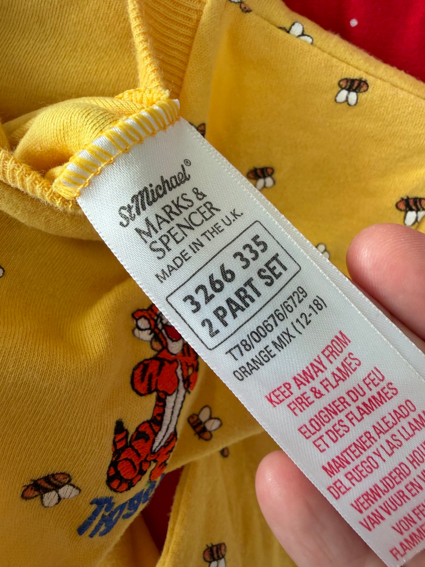 AOP tigger bee romper 12-18m
