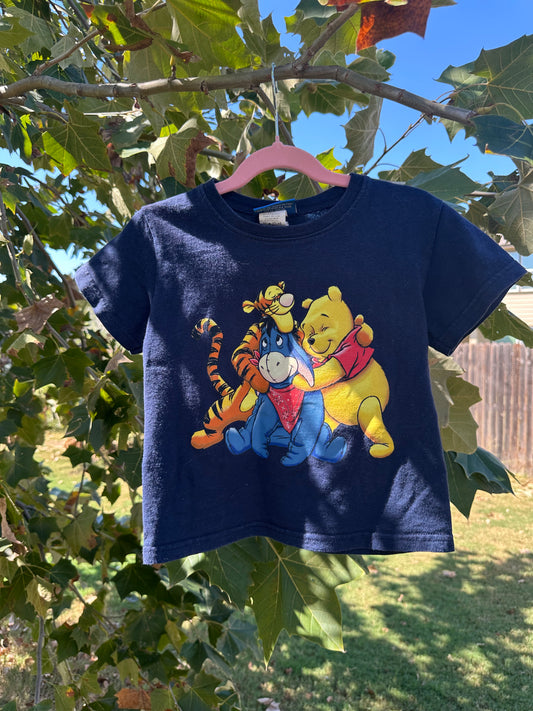double sided pooh t shirt 4/5T