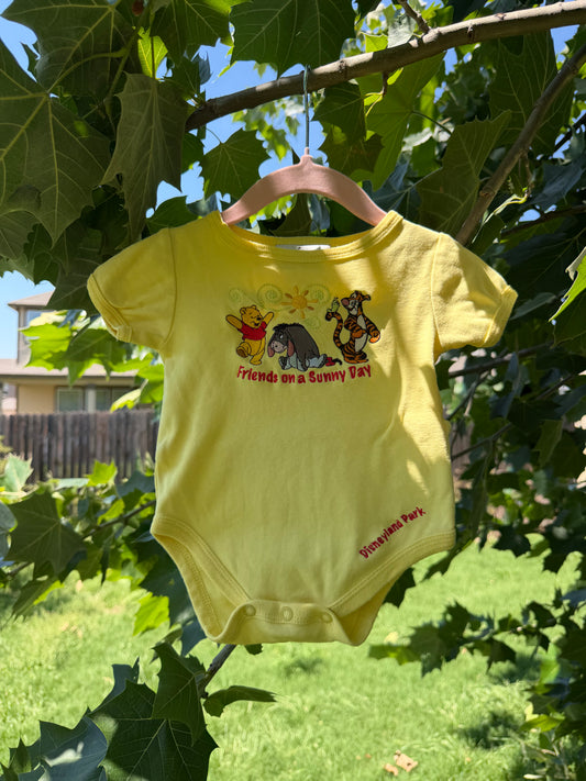 disneyland Pooh bodysuit 6m