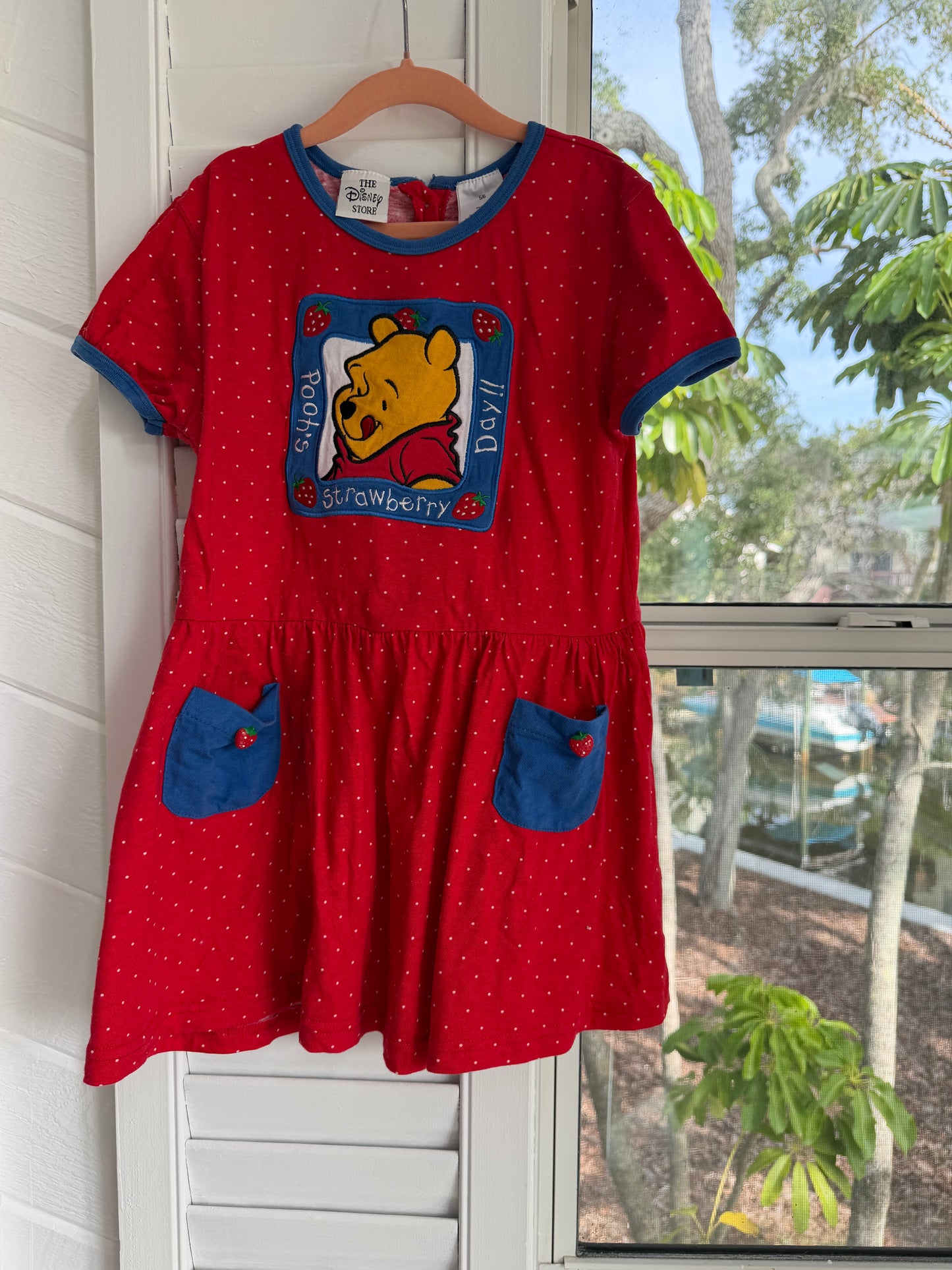 “pooh’s strawberry day” dress 5/6
