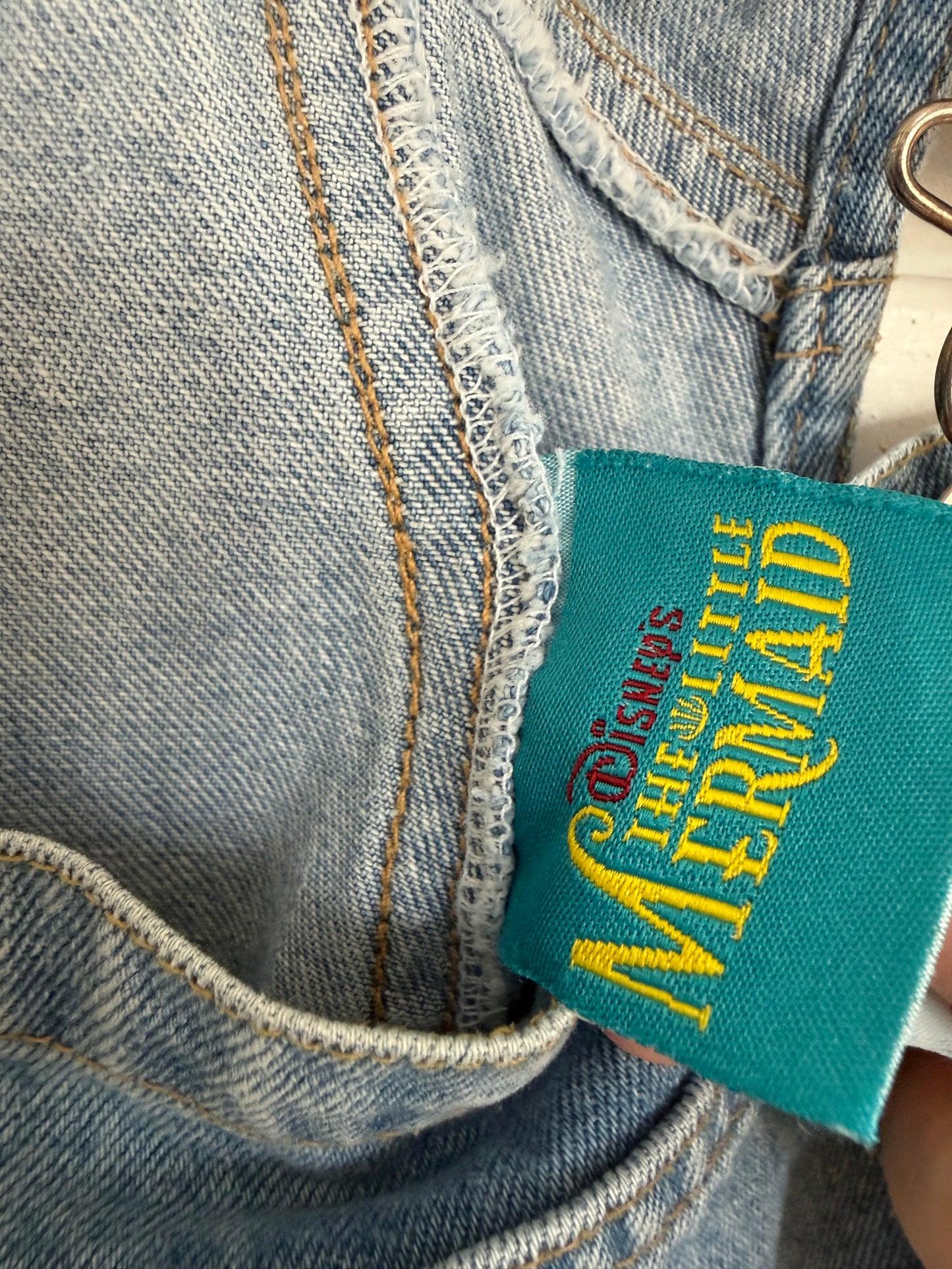little mermaid denim overalls 4-6
